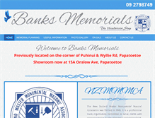 Tablet Screenshot of memorials.co.nz